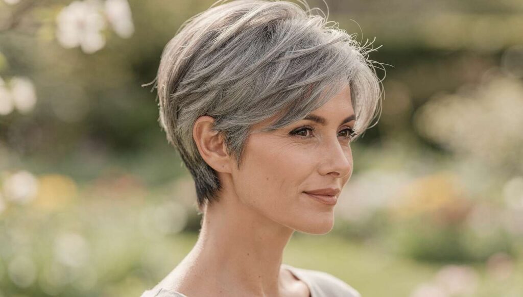 Capelli corti e grigi: 5 tagli eleganti per la primavera 2026