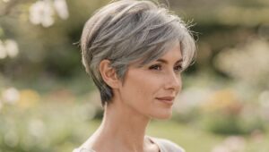Capelli corti e grigi: 5 tagli eleganti per la primavera 2026