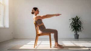 Pilates sulla sedia: 4 esercizi che rafforzano il core senza sovraccaricare la colonna vertebrale