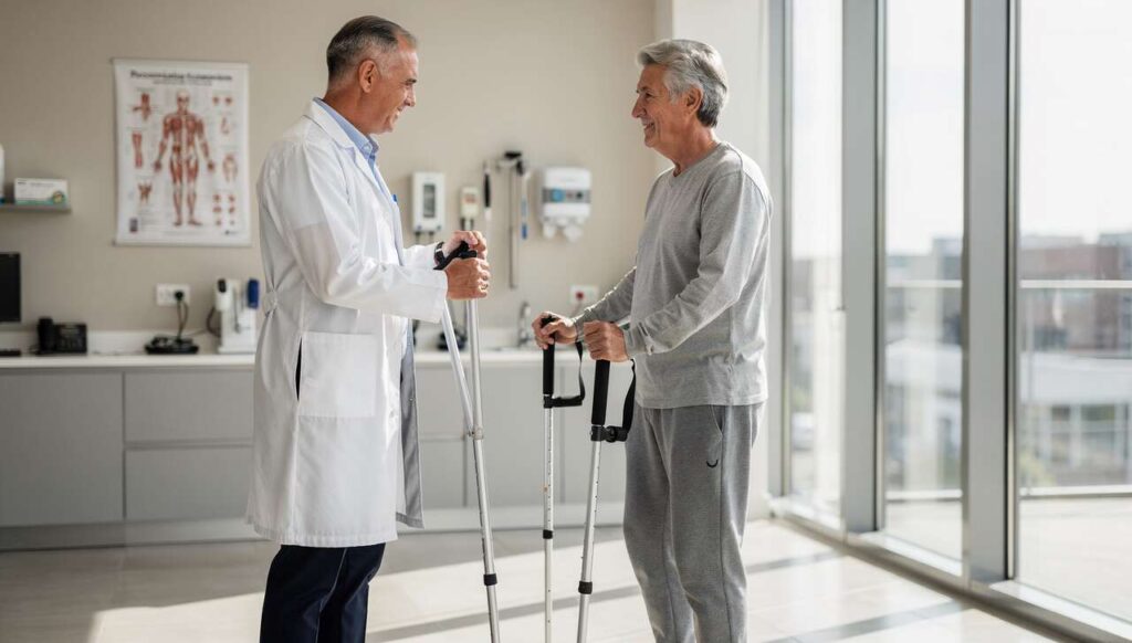 L'ortopedico avverte: camminare con i bastoncini 3 volte a settimana riduce il dolore al ginocchio del 34%