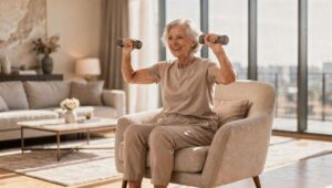 4 esercizi da seduti che rafforzano i muscoli più della palestra dopo i 60 anni