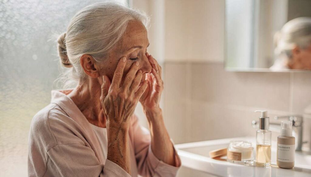 Come sgonfiare le borse sotto gli occhi con il massaggio drenante viso al mattino
